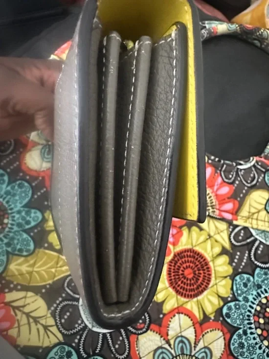 Celine Taupe Leather Long Flap Wallet - Picture 8 of 11